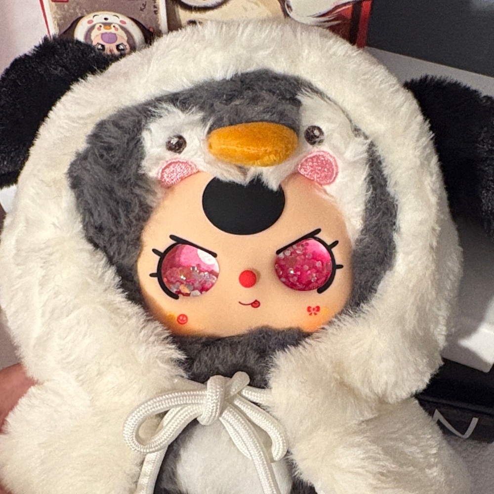 I'm Not a Warrior -puppy penguin CONFIRMED NIB . Special custom face - Picture 5 of 5